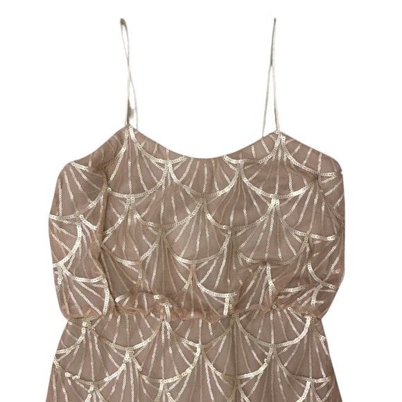 Sorella Vita 9018 Art Deco Rose Gold Sequin s Dress - Size 8 - Picture 5 of 6